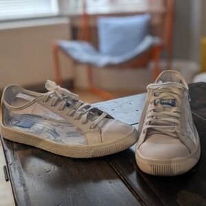 Puma Shantell Martin White and Clear Low-Top Sneakers
